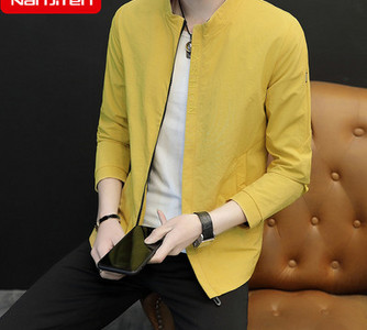 Μοντέρνο ανδρικό μπουφάν με χαμηλό γιακά - πολλά μοντέλα