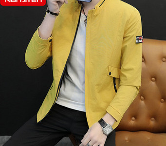 Μοντέρνο ανδρικό μπουφάν με χαμηλό γιακά - πολλά μοντέλα