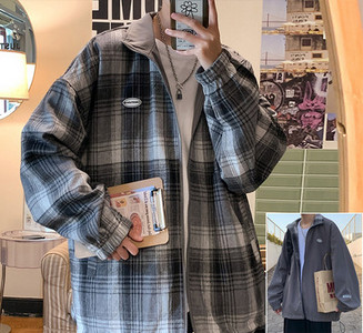 Casual ανδρικό μπουφάν με φερμουάρ - πολλά μοντέλα