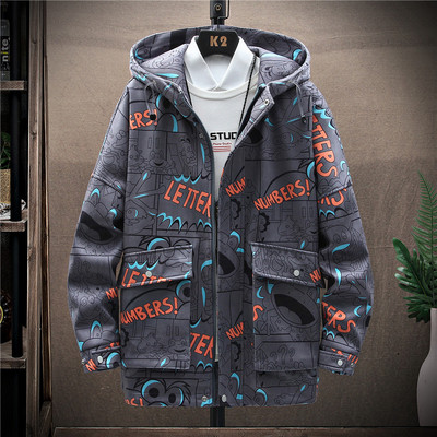 Hanorac barbat model nou cu gluga si aplicatie