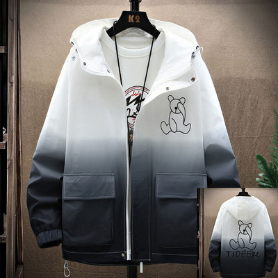 Hanorac barbat model nou cu gluga si aplicatie