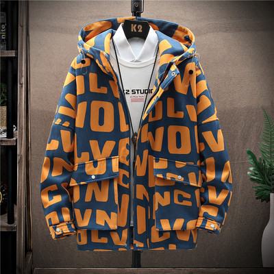 Hanorac barbat model nou cu gluga si aplicatie