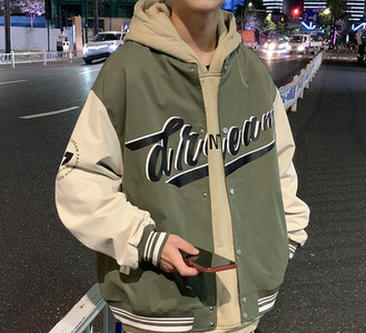 Ανδρικό μπουφάν casual με κουμπιά και μακριά μανίκια