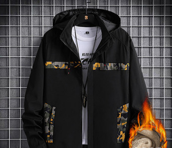 Φθινοπωρινό μπουφάν με κουκούλα και τσέπες