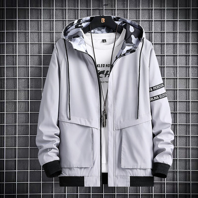 Φθινοπωρινό μπουφάν με κουκούλα και τσέπες