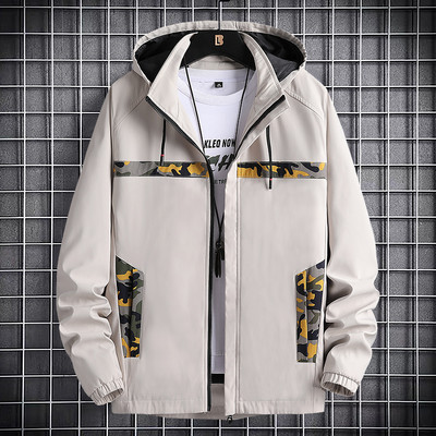 Φθινοπωρινό μπουφάν με κουκούλα και τσέπες