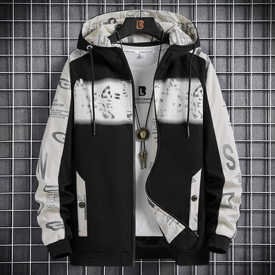 Φθινοπωρινό μπουφάν με κουκούλα και τσέπες