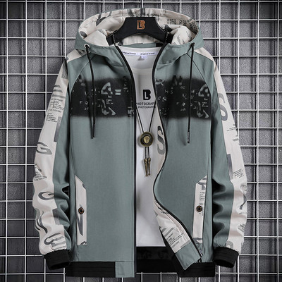 Φθινοπωρινό μπουφάν με κουκούλα και τσέπες