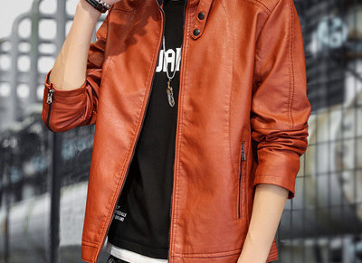 Ανδρικό έκο δερμάτινο μπουφάν με φερμουάρ - διάφορα μοντέλα