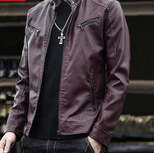 Novi model muške pripijene jakne od eko kože