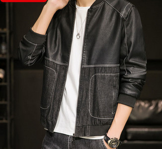 Novi model muške pripijene jakne od eko kože