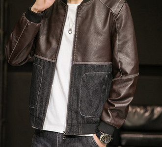 Novi model muške pripijene jakne od eko kože