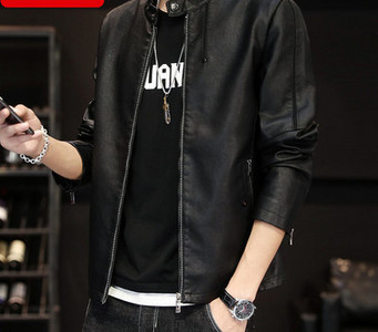 Novi model muške pripijene jakne od eko kože