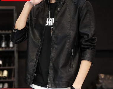 Novi model muške pripijene jakne od eko kože