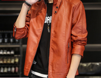 Novi model muške pripijene jakne od eko kože