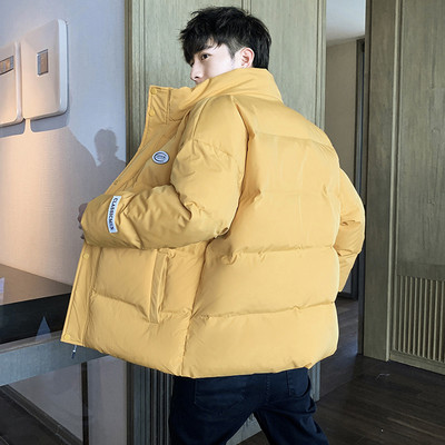 Καθημερινό ανδρικό μπουφάν με κουκούλα και επιγραφές