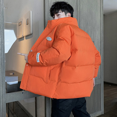 Καθημερινό ανδρικό μπουφάν με κουκούλα και επιγραφές