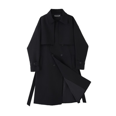 Ανδρικό μακρύ αδιάβροχο πανωφόριω με δύο σειρές στερέωσης