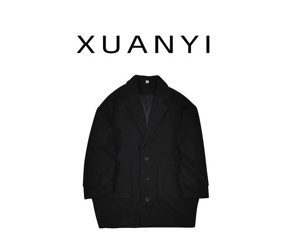 Palton modern pentru bărbați - lungime medie