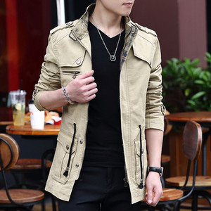 Ανδρικό μπουφάν με άνοιξη-φθινόπωρο με φερμουάρ