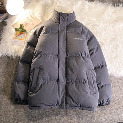 Ανδρικό μπουφάν φαρδύ με ζεστή φόδρα