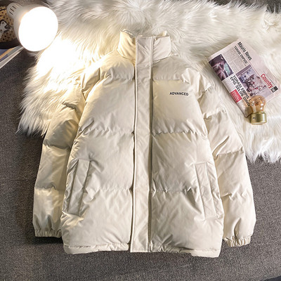 Ανδρικό μπουφάν φαρδύ με ζεστή φόδρα