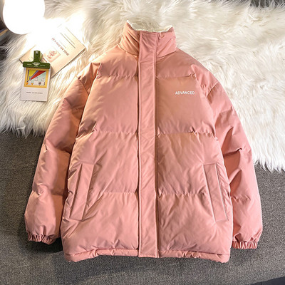 Ανδρικό μπουφάν φαρδύ με ζεστή φόδρα