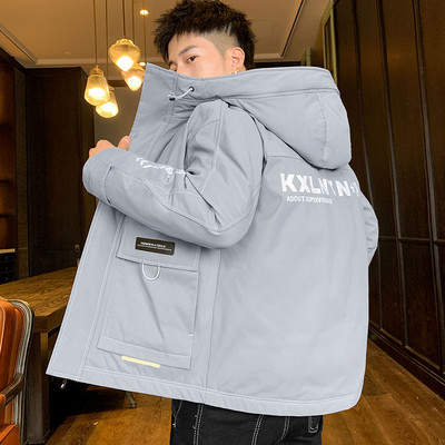 Ανδρικό μπουφάν φθινόπωρο-χειμερινό με κεντημένη επιγραφή