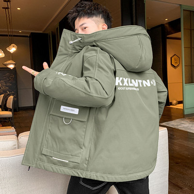 Ανδρικό μπουφάν φθινόπωρο-χειμερινό με κεντημένη επιγραφή