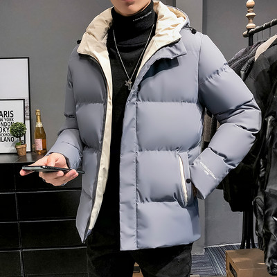 Ανδρικό μπουφάν φθινόπωρο-χειμερινό με κεντημένη επιγραφή