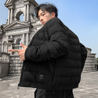 Ανδρικό μπουφάν φθινόπωρο-χειμερινό με κεντημένη επιγραφή