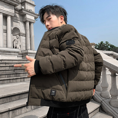 Ανδρικό μπουφάν φθινόπωρο-χειμερινό με κεντημένη επιγραφή