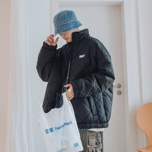 Ανδρικό μπουφάν casual με ψηλό γιακά και μακριά μανίκια