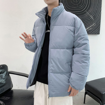 Jachetă largă pentru bărbați cu guler înalt