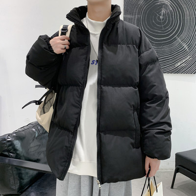 Jachetă largă pentru bărbați cu guler înalt