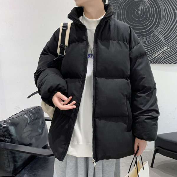 Jachetă largă pentru bărbați cu guler înalt