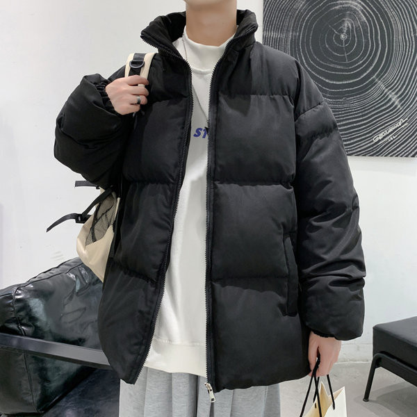 Jachetă largă pentru bărbați cu guler înalt