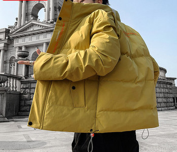 Ανδρικό χειμερινό μπουφάν με κουκούλα