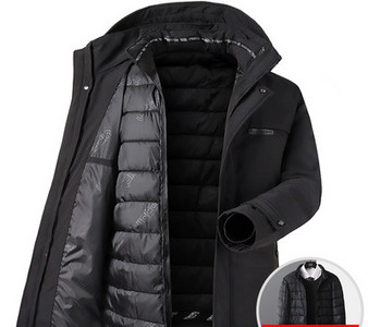 Χειμερινό μπουφάν για άνδρες με φερμουάρ