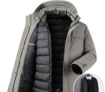 Χειμερινό μπουφάν για άνδρες με φερμουάρ