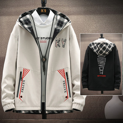 Ανδρικό μπουφάν με κουκούλα