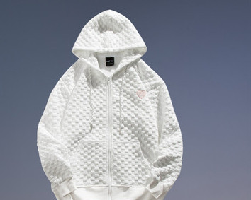 Ανδρικό casual φούτερ φαρδύ μοντέλο με φερμουάρ και τσέπες