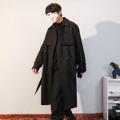 Μακρύ ανδρικό αδιάβροχο παλτό