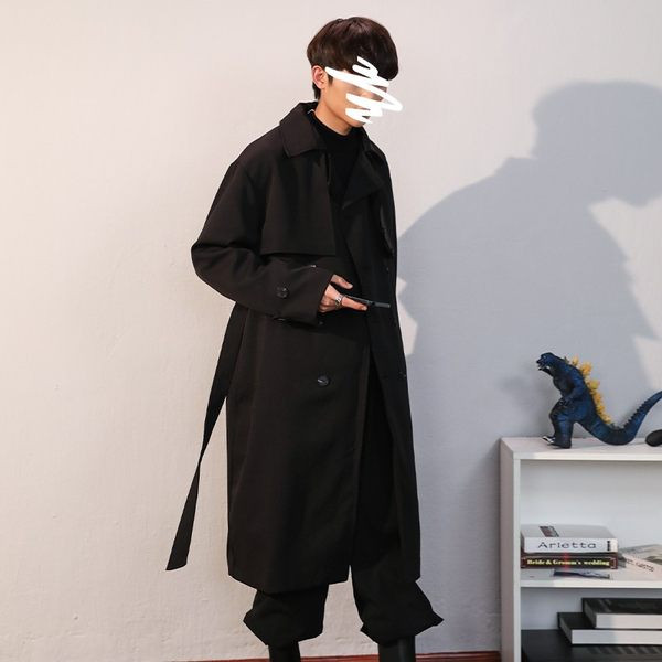 Μακρύ ανδρικό αδιάβροχο παλτό