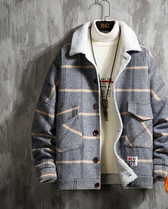 Ανδρικό μπουφάν καθημερινό με ζεστή φόδρα και κουμπιά