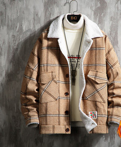 Ανδρικό μπουφάν καθημερινό με ζεστή φόδρα και κουμπιά