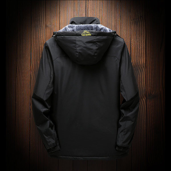 Muška zimska jakna s toplom postavom i kapuljačom