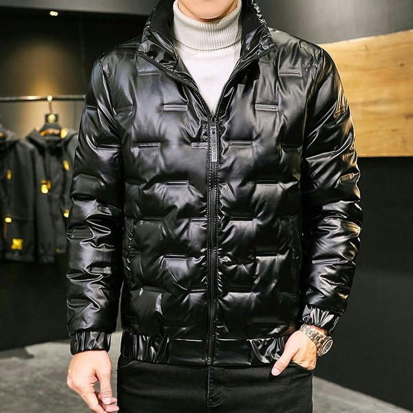 Geaca scurta de iarna pentru barbati cu fermoar