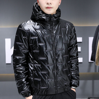 Τρέχον ανδρικό μπουφάν με κουκούλα και φερμουάρ