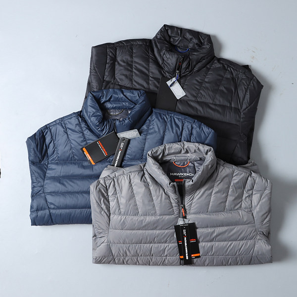 Ελαφρύ αδιάβροχο μπουφάν με φερμουάρ για άνδρες